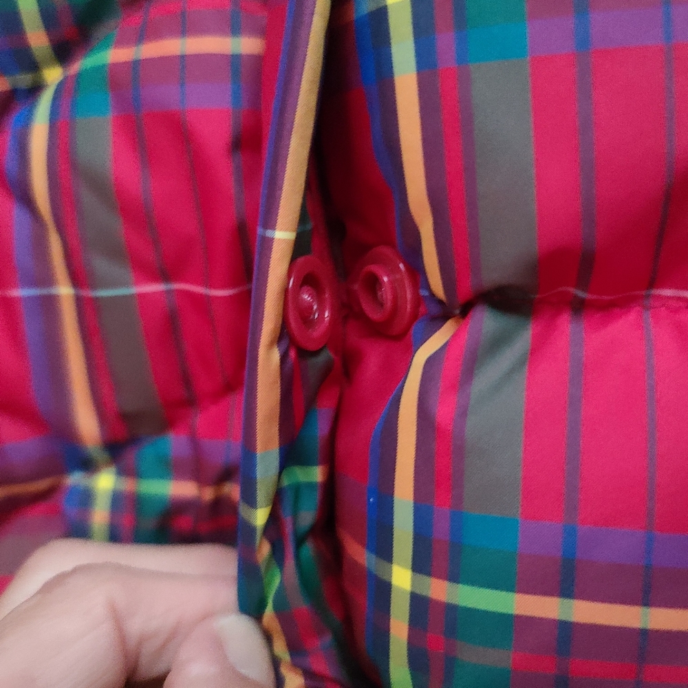 LANDSEND Puffer Vest BNWT XS plaid - Picture 5 of 15